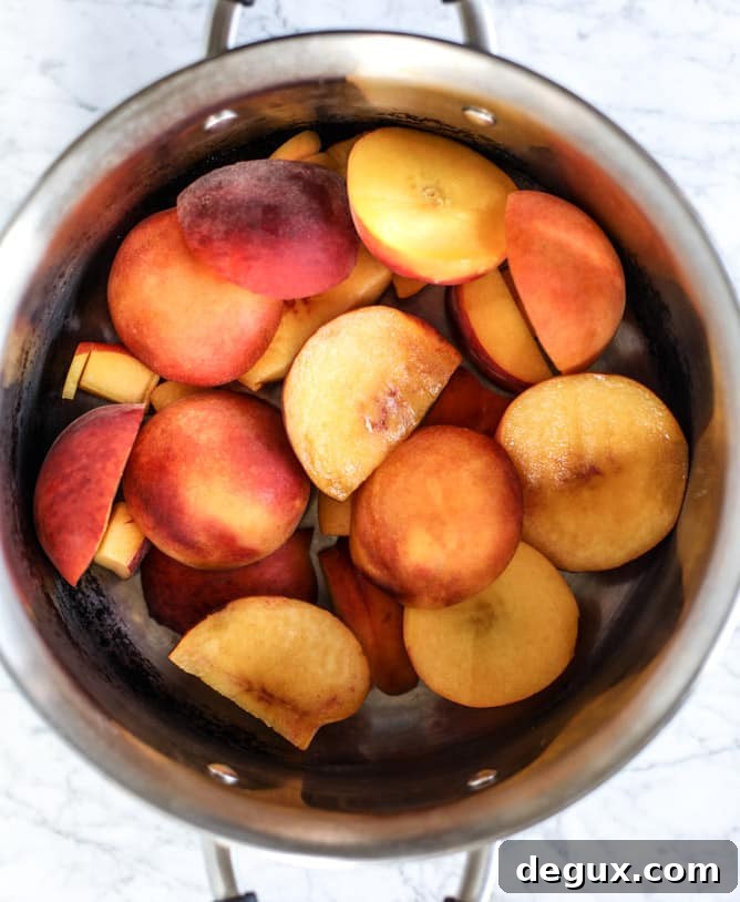 sparkling peach cider I howsweeteats.com
