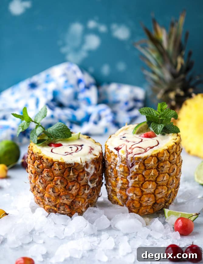 piña colada mocktails I howsweeteats.com