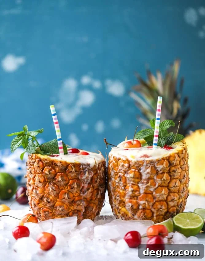 piña colada mocktails I howsweeteats.com