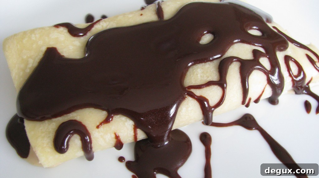 Coffee ice cream crepe