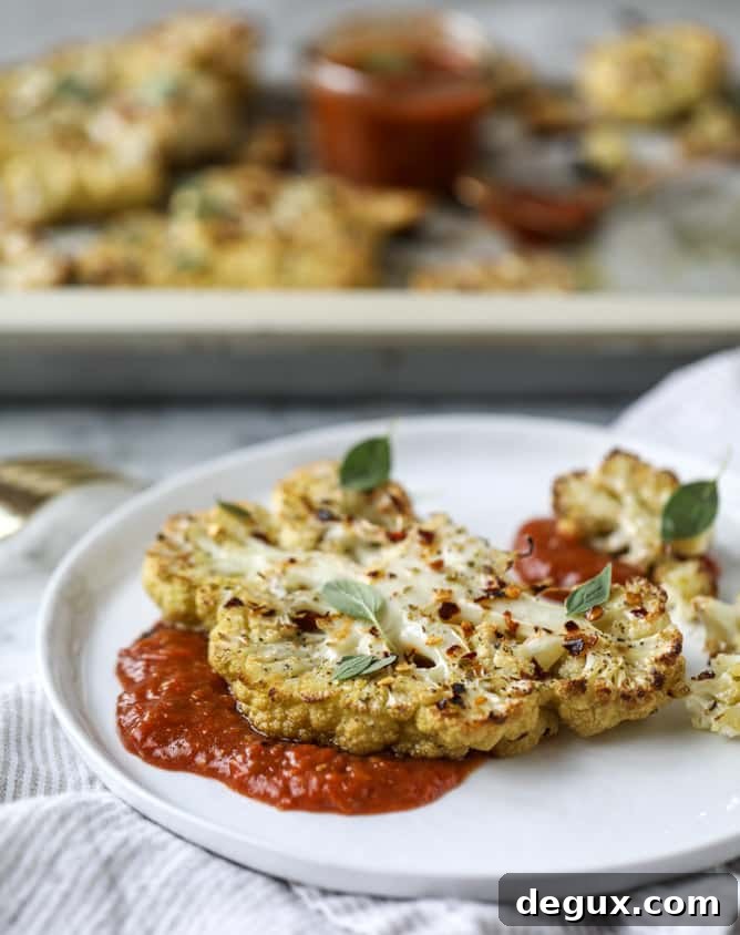 roasted sicilian cauliflower with quick tomato jam I howsweeteats.com