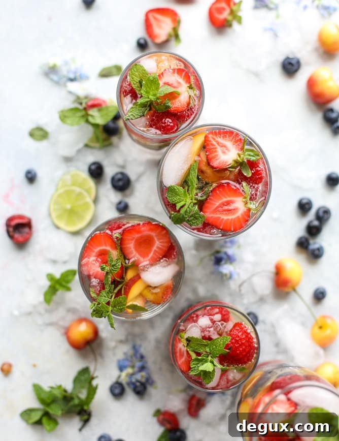 rainbow coconut water spritzers I howsweeteats.com