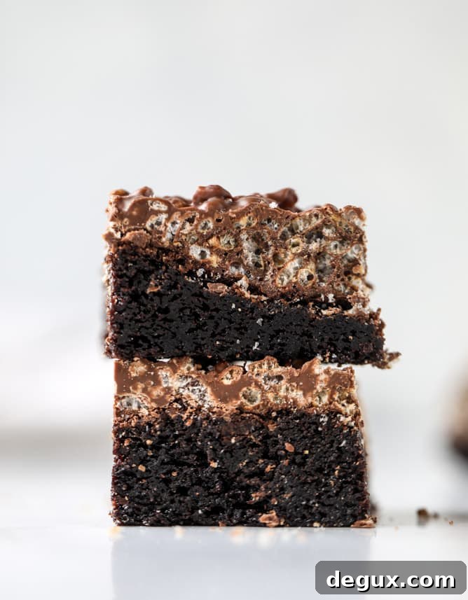 nutella coffee crunch brownies I howsweeteats.com
