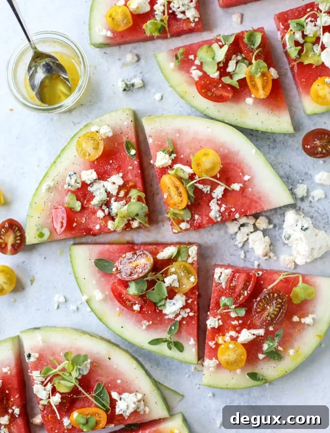 watermelon salad wedges I howsweeteats.com