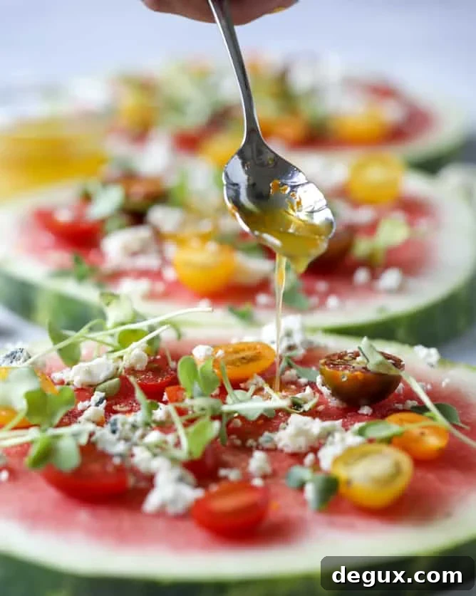 watermelon salad wedges I howsweeteats.com