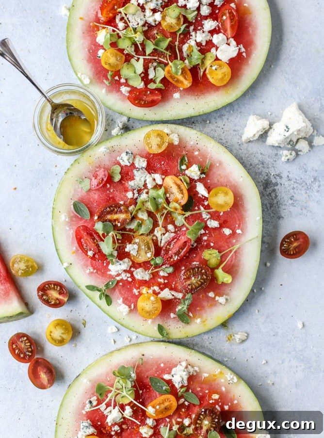 watermelon salad wedges I howsweeteats.com