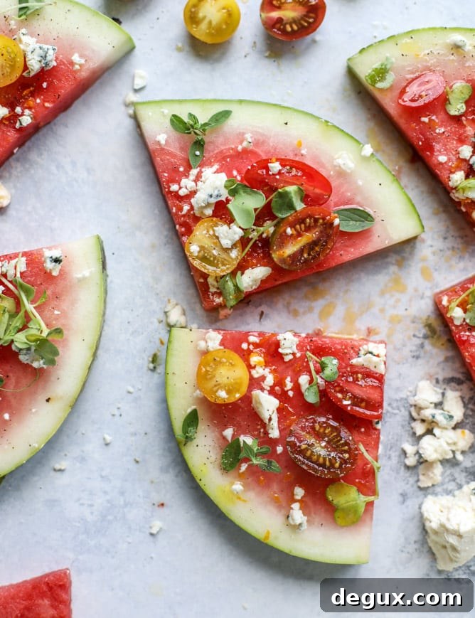 watermelon salad wedges I howsweeteats.com
