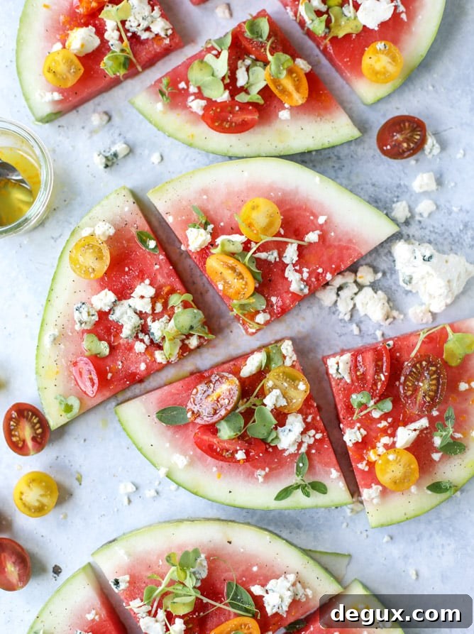 watermelon salad wedges I howsweeteats.com