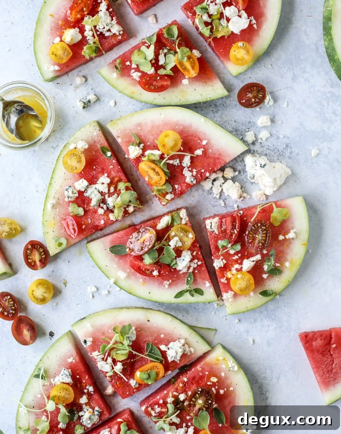 watermelon salad wedges I howsweeteats.com