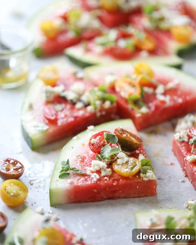 watermelon salad wedges I howsweeteats.com