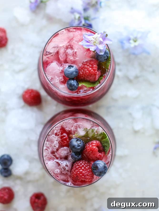 honey berry kombucha smash I howsweeteats.com