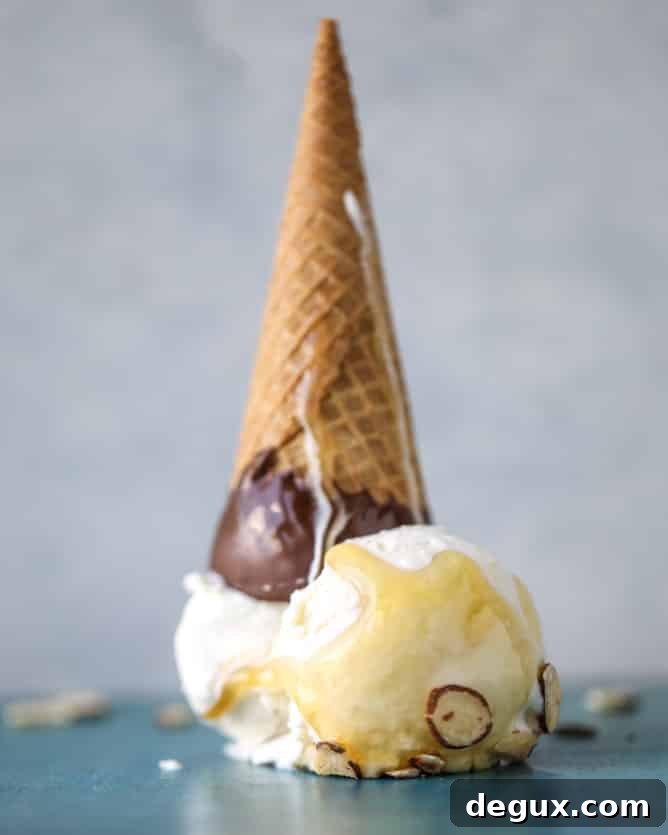 no-churn ricotta ice cream I howsweeteats.com 