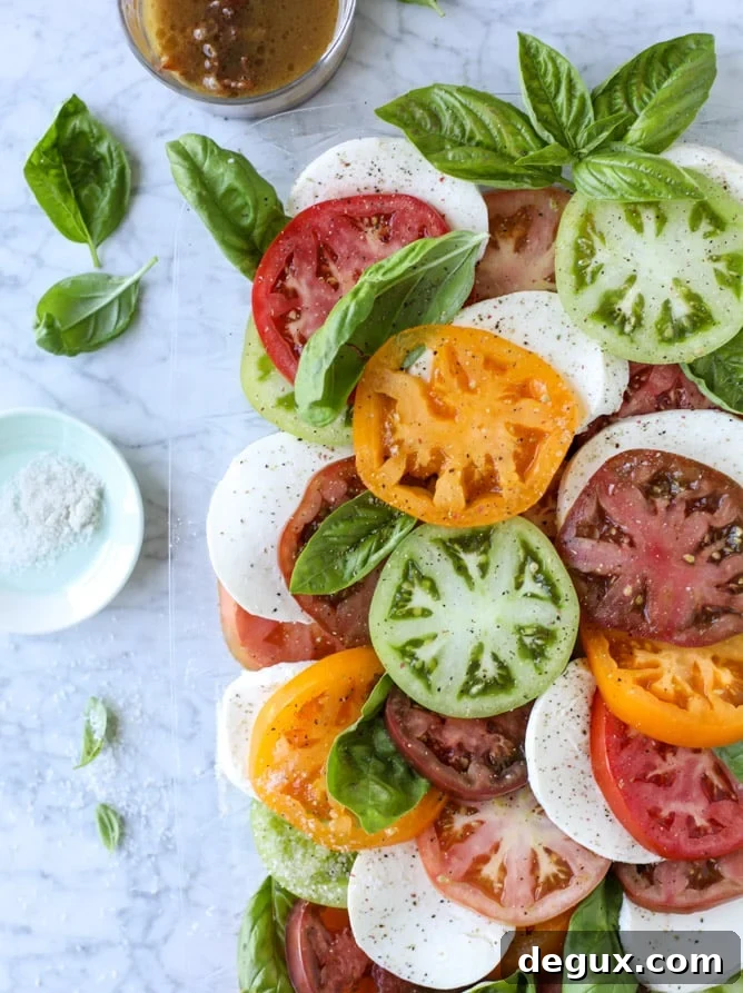 hot bacon caprese salad I howsweeteats.com