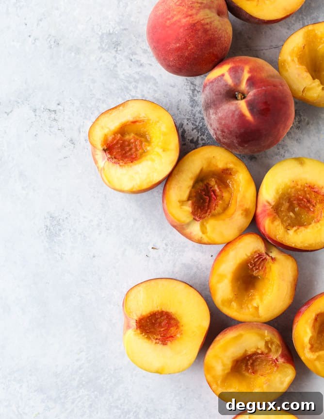 grilled peaches with lavender honey whipped ricotta I howsweeteats.com