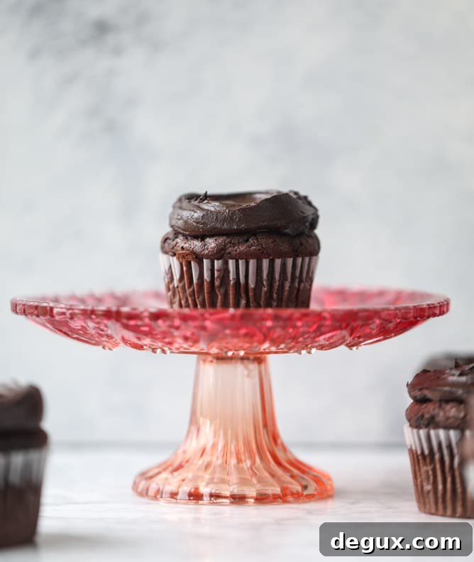 Chocolate Zucchini Cupcakes with Creamy Avocado Fudge Frosting 10 chocolate zucchini cupcakes with avocado frosting I howsweeteats.com