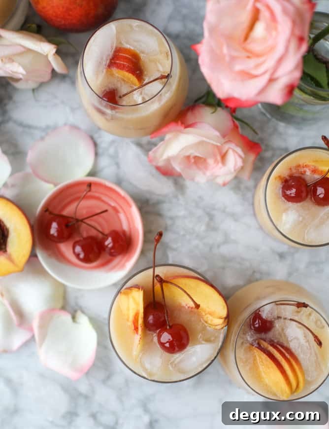 iced peach colada I howsweeteats.com