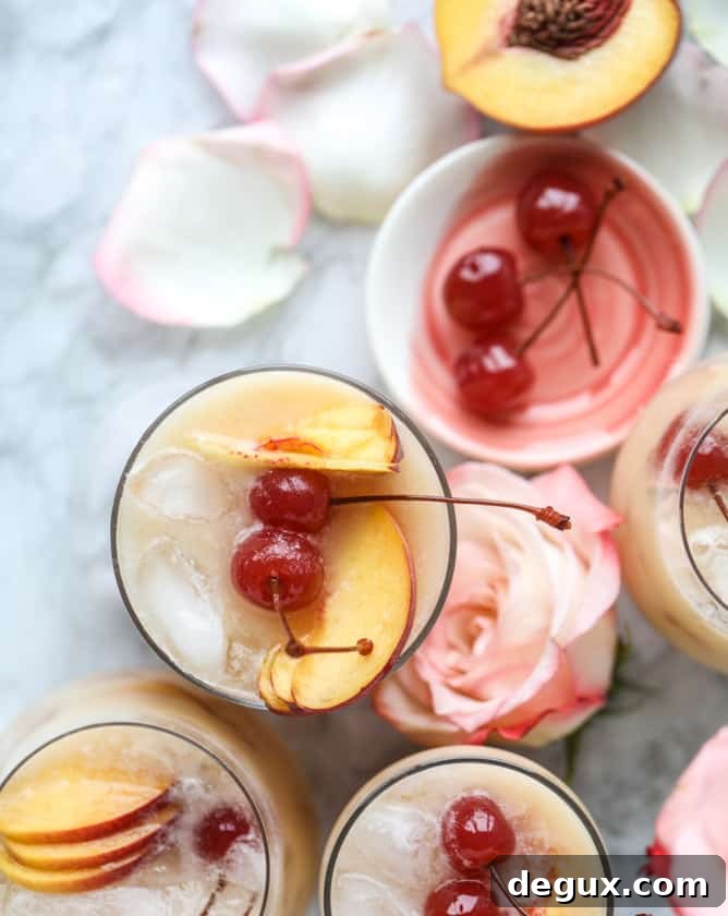 iced peach colada I howsweeteats.com