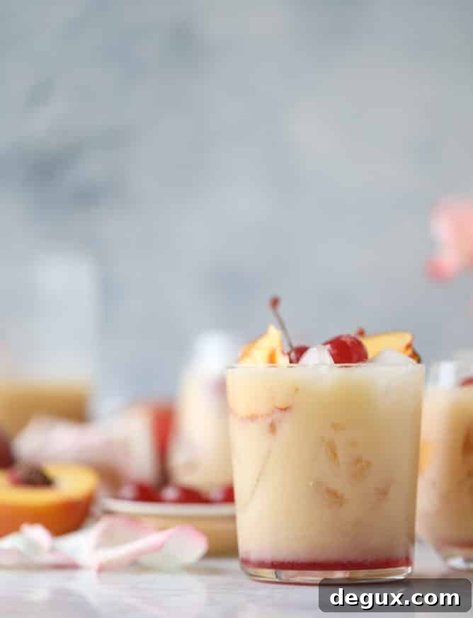 iced peach colada I howsweeteats.com
