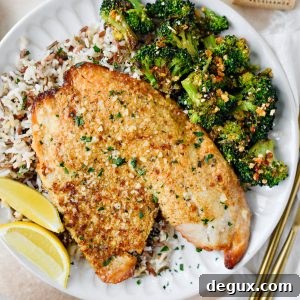 Broiled tilapia parmesan