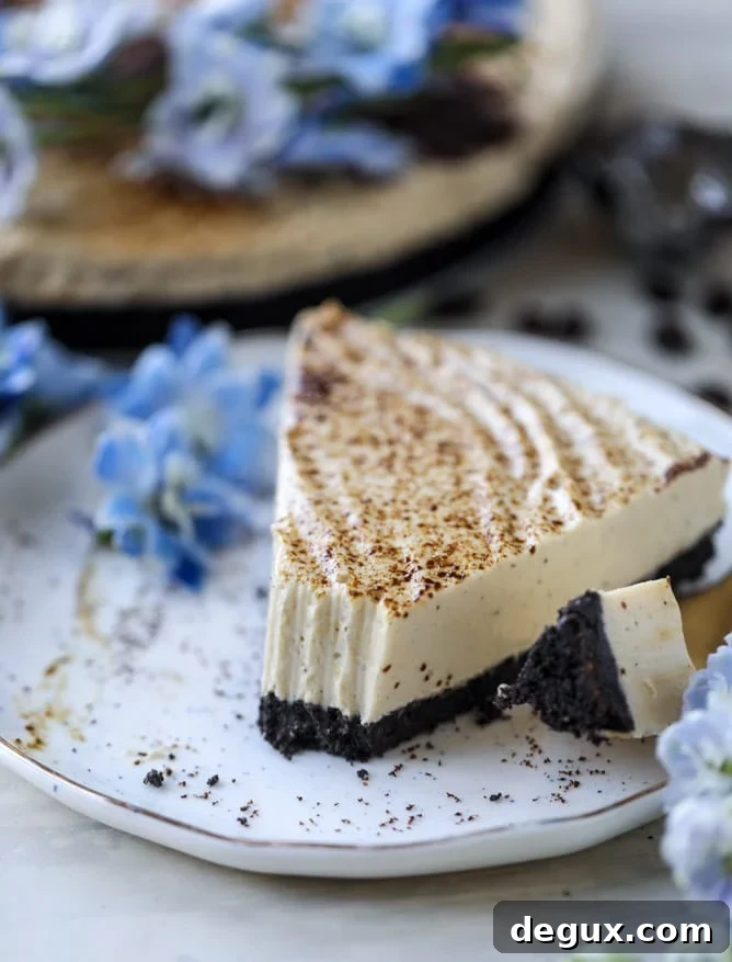 no bake greek yogurt cheesecake I howsweeteats.com