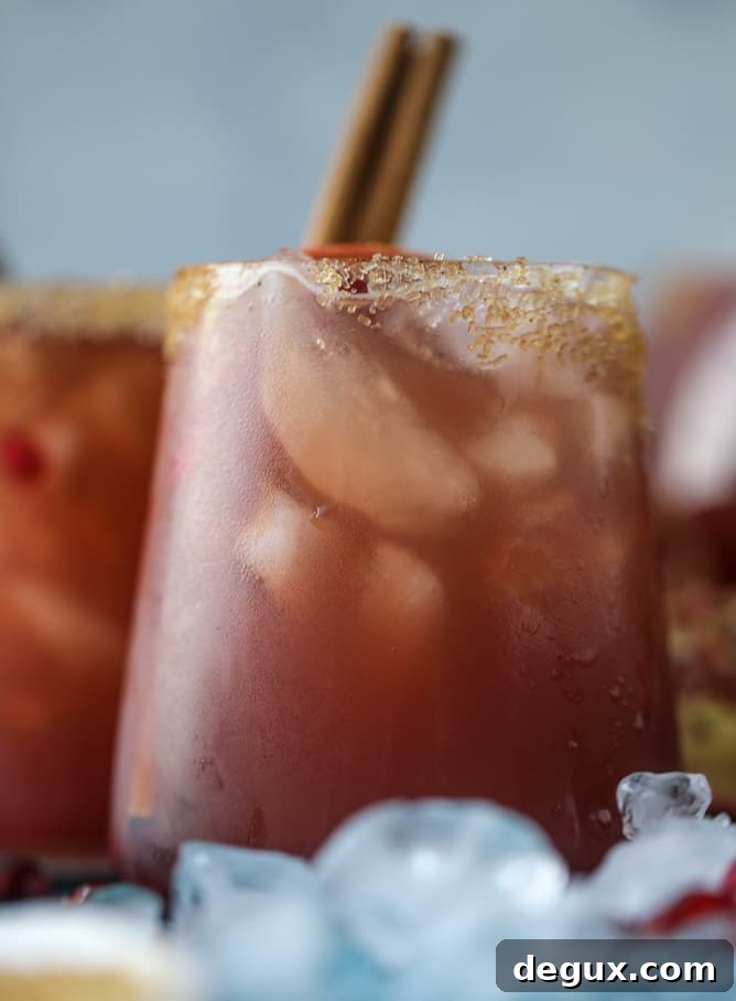 Sparkling Pomegranate Cider Punch Recipe for Fall Gatherings 10 sparkling pomegranate cider punch I howsweeteats.com