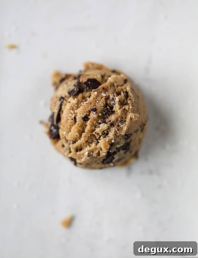 salted dark chocolate chunk cookies I howsweeteats.com