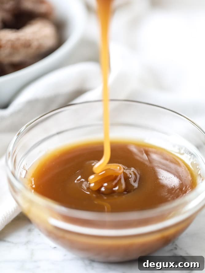 apple cider churros with cider beer caramel I howsweeteats.com