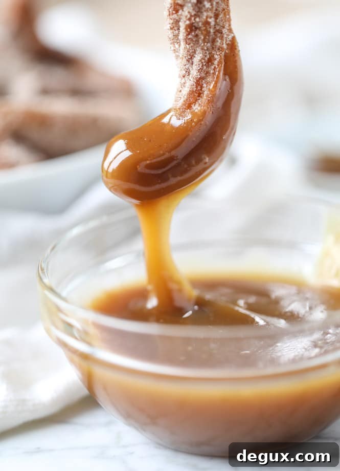 apple cider churros with cider beer caramel I howsweeteats.com