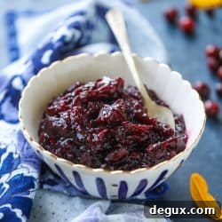 Bourbon Vanilla Cranberry Sauce Recipe for Friendsgiving 2017 7 img 51554 6