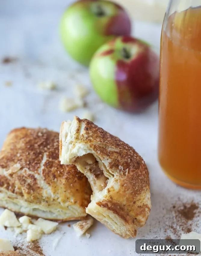 Mini Apple and Cheddar Hand Pies — Savory-Sweet Bite-Sized Treats 6 mini apple cheddar pies I howsweeteats.com