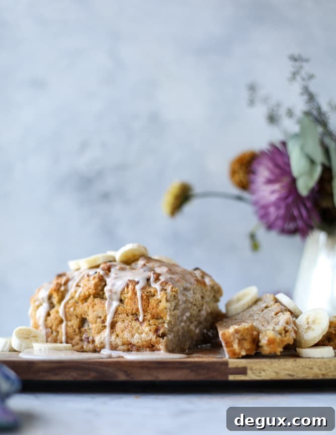 Brown Butter Glazed Banana Beer Bread Recipe 6 banana beer bread with brown butter glaze I howsweeteats.com
