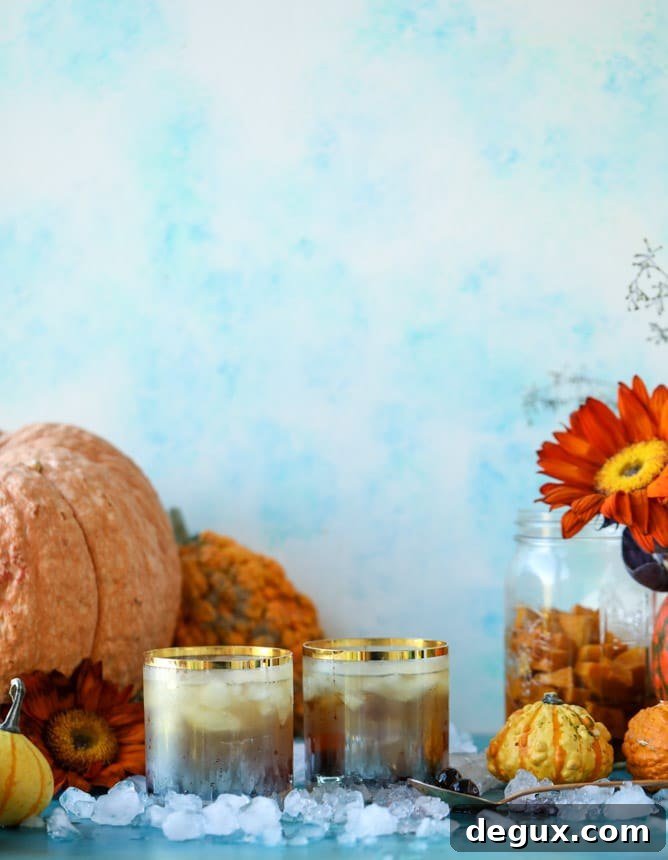 butternut squash infused bourbon I howsweeteats.com #thanksgiving #cocktails