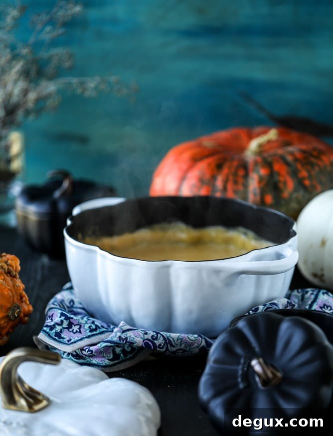 smoky pumpkin bisque with grilled cheese croutons
