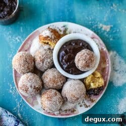 Pumpkin Cider Doughnut Holes Drizzled with Hot Fudge 8 img 51954 8