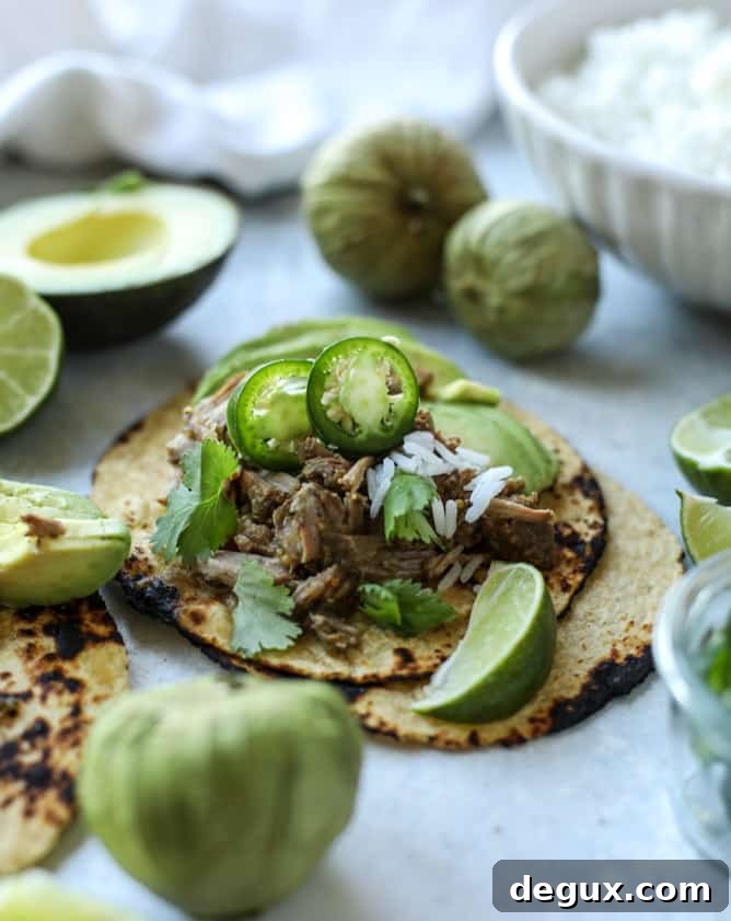 Slow Cooker Pork Chile Verde Recipe for Tender, Flavorful Meat 9 slow cooker pork chili verde I howsweeteats.com