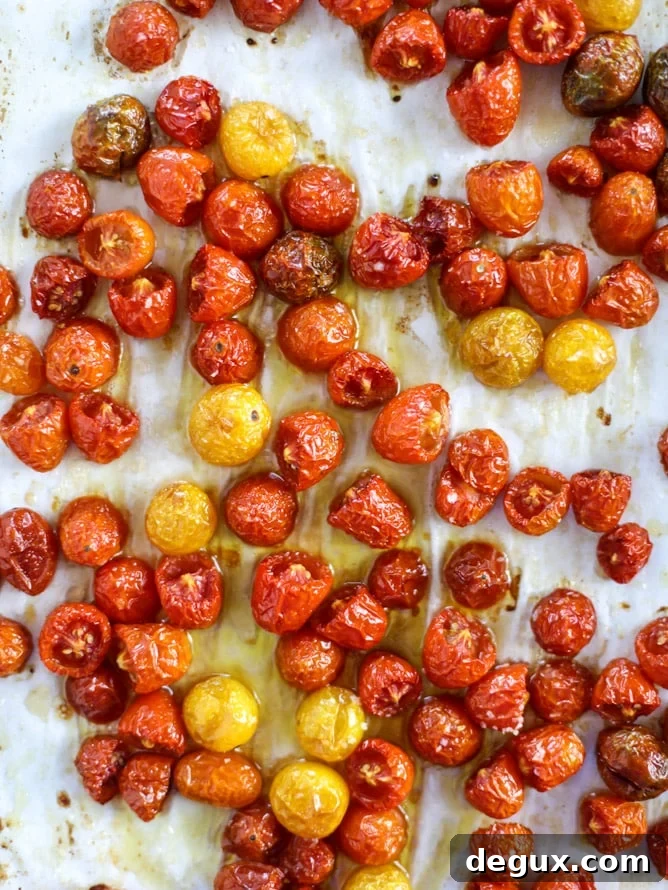 Slow-Roasted Cherry Tomato Pizza with Garlic Cream and Arugula 7 slow roasted cherry tomato pizza with garlic cream and arugula I howsweeteats.com #pizza #recipes