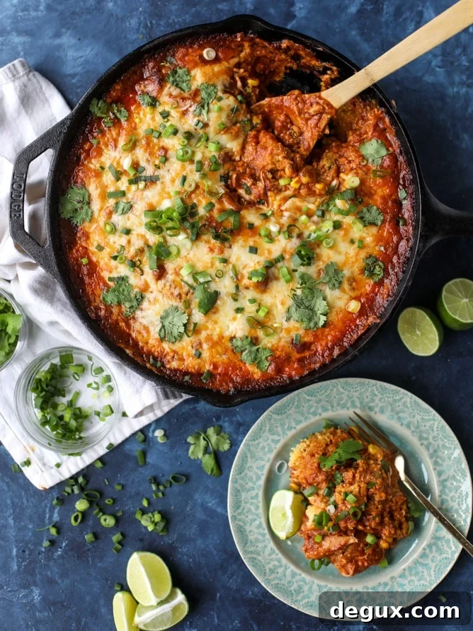 Cheesy Chicken Tamale Pie Recipe: Comforting Mexican Casserole 2 cheesy chicken tamale pie I howsweeteats.com
