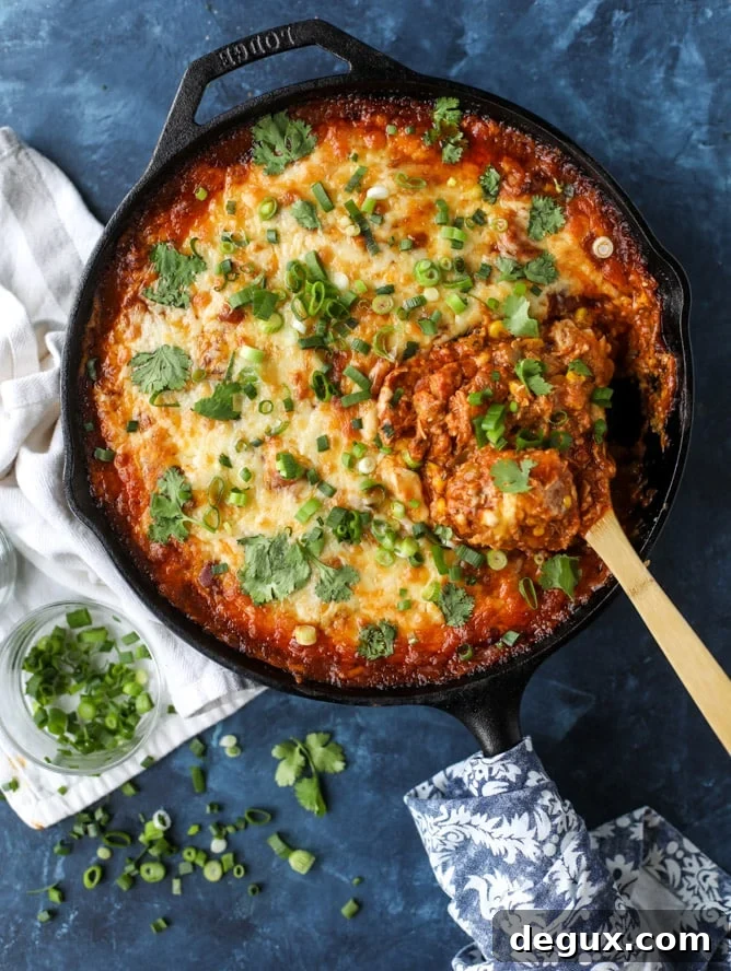 Cheesy Chicken Tamale Pie Recipe: Comforting Mexican Casserole 8 cheesy chicken tamale pie I howsweeteats.com