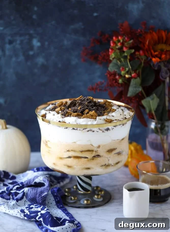 maple pumpkin gingersnap tiramisu trifle I howsweeteats.com #pumpkin #gingersnap #christmas #thanksgiving