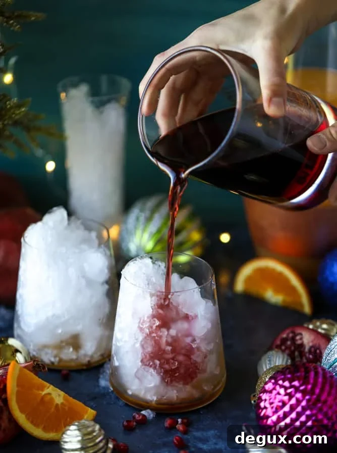 Tequila Christmas Sunrise Cocktail with Homemade Grenadine 3 tequila christmas sunrise I howsweeteats.com #cocktails #tequila #sunrise #christmas