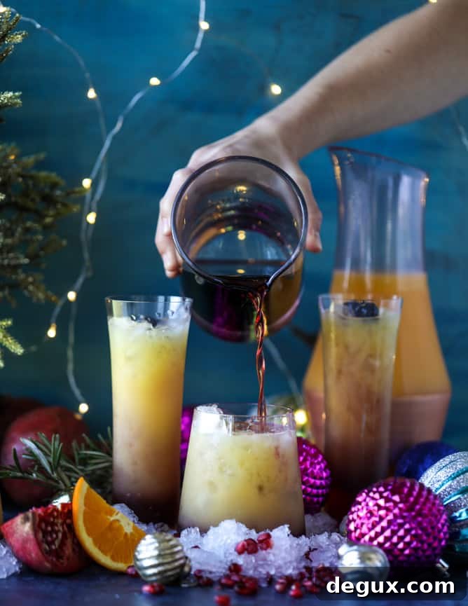 Tequila Christmas Sunrise Cocktail with Homemade Grenadine 4 tequila christmas sunrise I howsweeteats.com #cocktails #tequila #sunrise #christmas