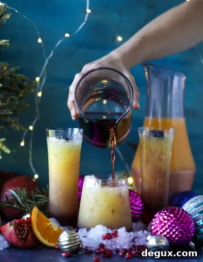 Tequila Christmas Sunrise Cocktail with Homemade Grenadine 4 tequila christmas sunrise I howsweeteats.com #cocktails #tequila #sunrise #christmas