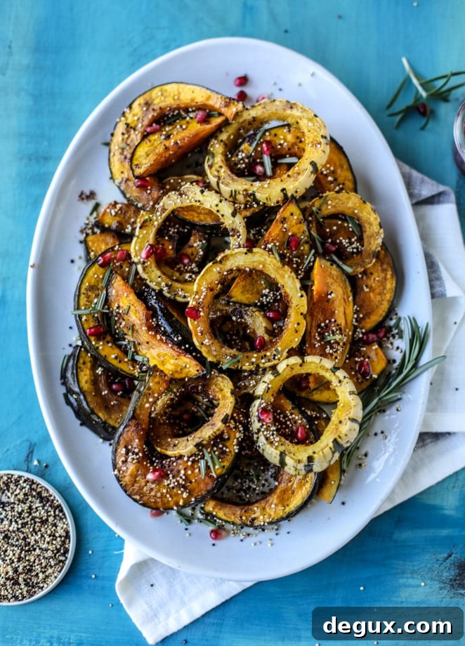 roasted squash with brown butter and toasted quinoa I howsweeteats.com #squash #thanksgiving #recipes