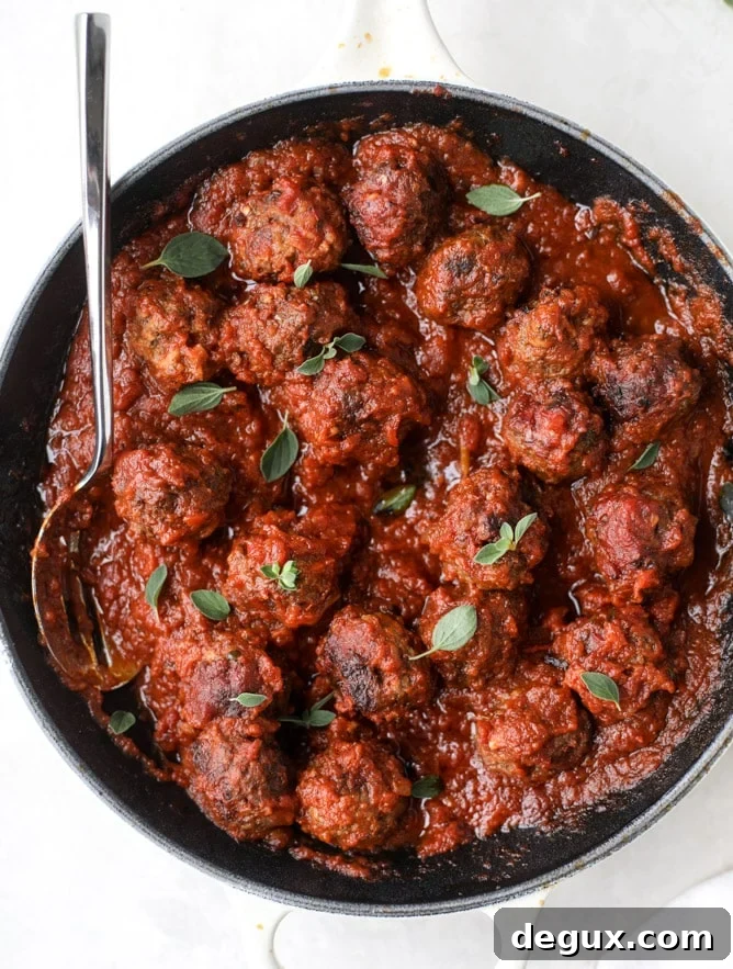 bacon meatballs with bucatini I howsweeteats.com #bacon #pasta #meatballs