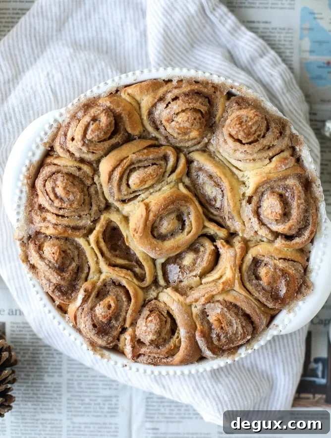 one hour eggnog cinnamon rolls