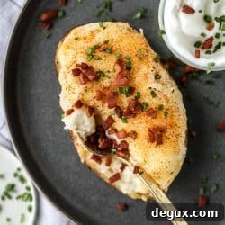 Creamy Greek Yogurt Twice-Baked Potatoes with Chives 7 img 52107 7