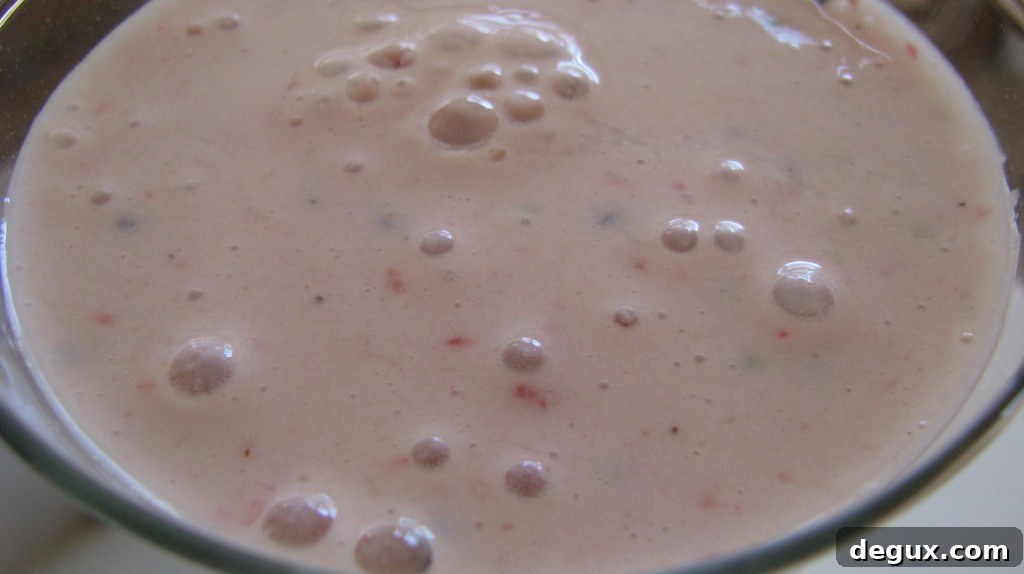 Garnished smoothie Garnished smoothie