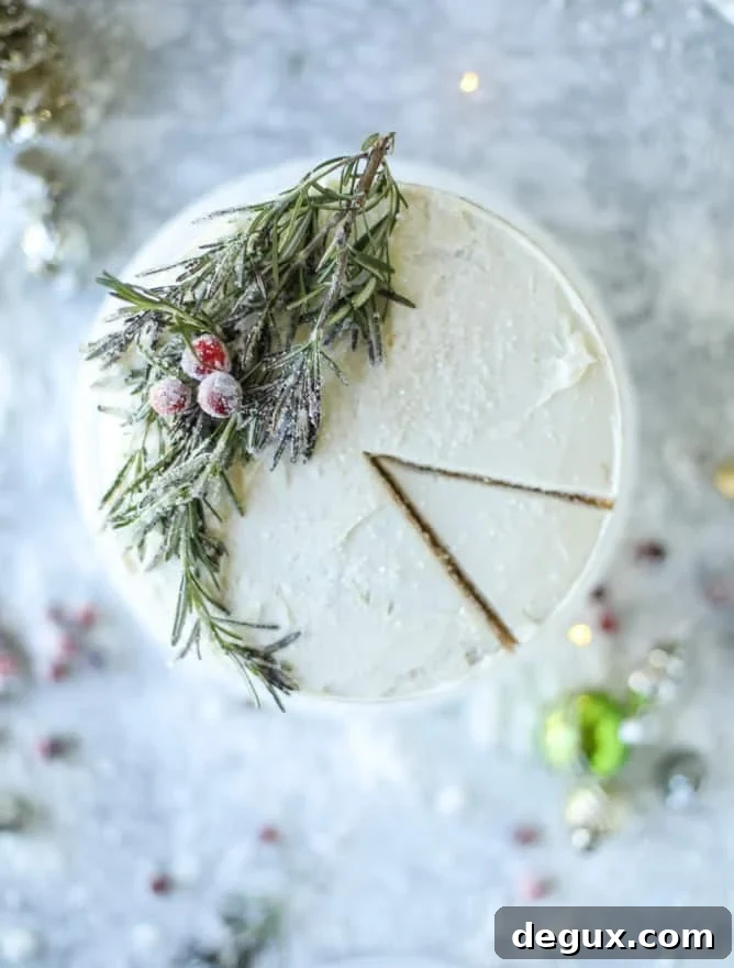 White Christmas Sparkle Cake Recipe for a Festive Holiday Dessert 6 white christmas sparkle cake I howsweeteats.com #christmas #cake #vanilla #almond