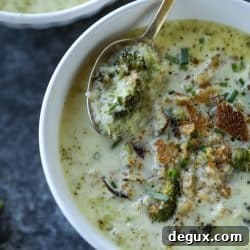 Roasted Broccoli and Gruyère Soup with Brown-Butter Croutons 11 img 52492 10