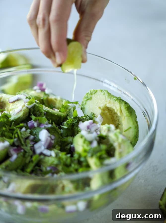 Crispy Carnitas with Creamy Guacamole Bowl 5 crispy carnitas guacamole I howsweeteats.com #guacamole #dip #avocado